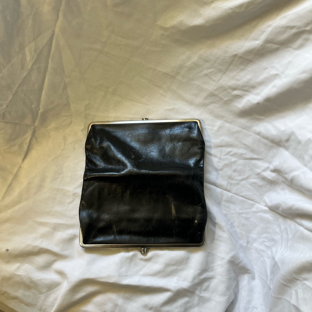 Black Leather Clutch